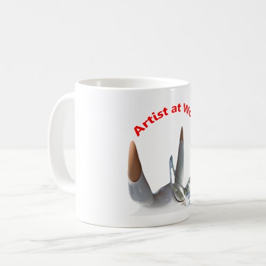 Mug Artiste au travail (Devant gauche)