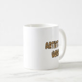 Mug Artiste au travail – conception de chat mignonne (Devant droit)