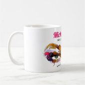 Mug Artiste branché de maquillage oculaire aquarelle d (Gauche)