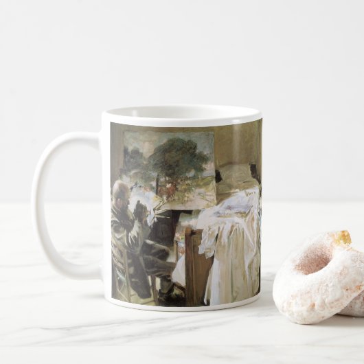 Mug Artiste dans son studio par John Singer Sargent (Avec donut)