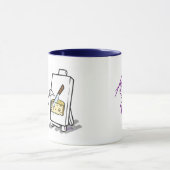 Mug ARTISTE DE COUPE DE FROMAGE par Jeff Willis Art (Centre)