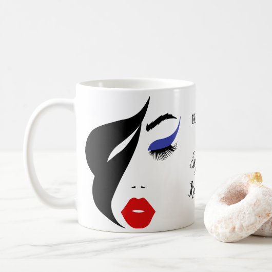 Mug Artiste De Maquillage Élégante Et Féminine (Avec donut)