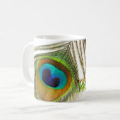 Mug Artiste De Maquillage Femme Avec Peacock Feather (Devant gauche)