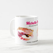 Mug Artiste de maquillage oculaire rose Brown (Devant gauche)