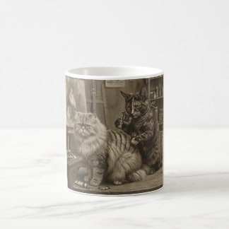 Mug Artiste de tatouage de chat sépia vintage – Victor