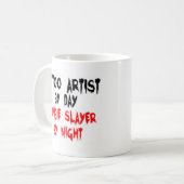 Mug Artiste de tatouage Zombie Slayer (Devant gauche)