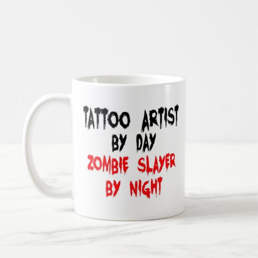 Mug Artiste de tatouage Zombie Slayer (Gauche)