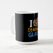 Mug Artiste de vitrail vitrail (Devant gauche)
