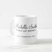 Mug Artiste maquillage Femme Face longs cils marque (Devant gauche)