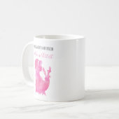 Mug Artiste maquillage Femme Silhouette Aquarelle Beau (Devant gauche)