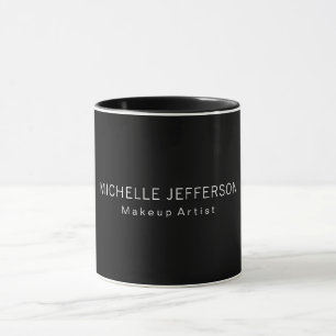 Mug Artiste maquillage noir et blanc Entreprise unique