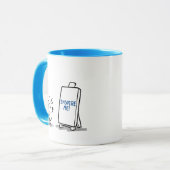 Mug ARTISTE NON INSPIRÉ par Jeff Willis Art (Devant gauche)