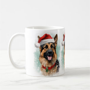Mug Artiste peint de Noël berger allemand