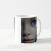 Mug Artistic Blue Eye Portrait (Devant droit)
