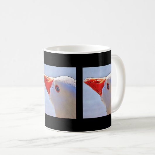 Mug Artistic Duck Black Outline Art Tapestry (Devant droit)