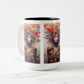 Mug Artistique Féminine ! Café "Telekinetics" 15oz (Devant gauche)
