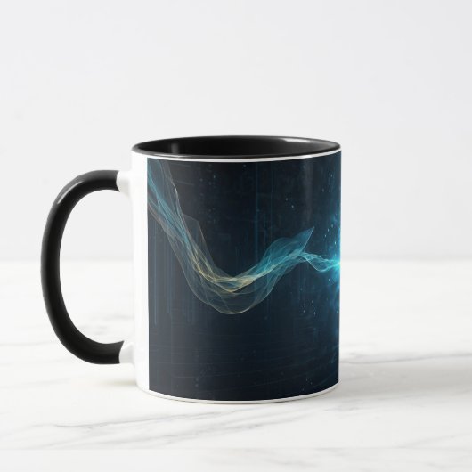 Mug Artistique futuriste pour les Sips Visionnaire (Gauche)