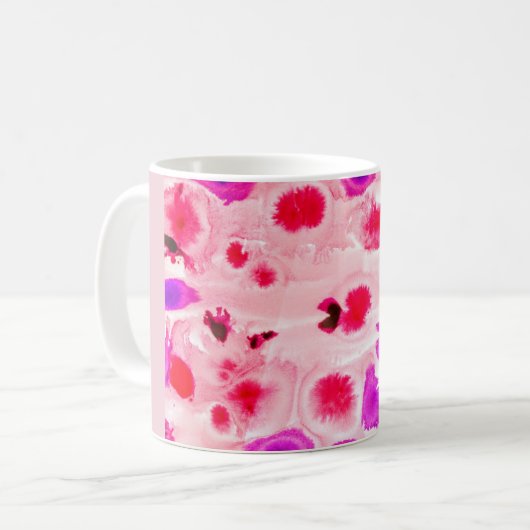 Mug Artistique Rose (Devant gauche)