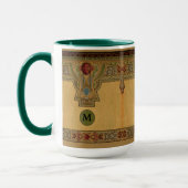 Mug Arts & Artisanat, Artiste ou Rose de style Mission (Gauche)