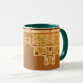 Mug Arts & Crafts, Craftsman or Mission Style Foliage (Devant droit)