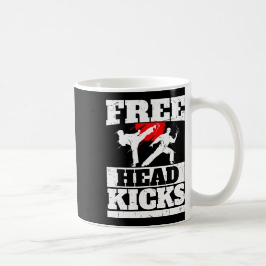 Mug Arts Martiaux Drôles Gratuits Coups de Tête (Droite)