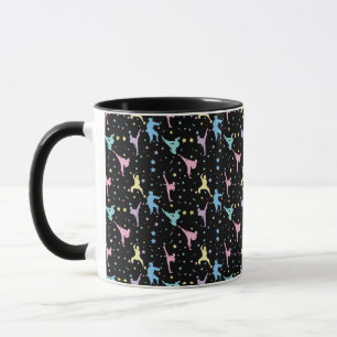 Mug Arts Martiaux Karaté Abstrait Étoiles Paillettes