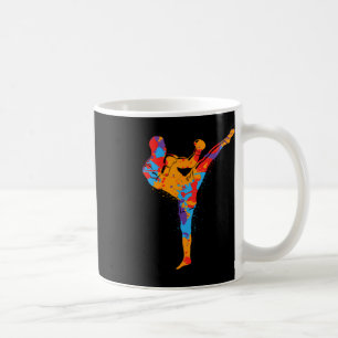 Mug Arts martiaux Muay Thai Garçon kickboxeur coloré K