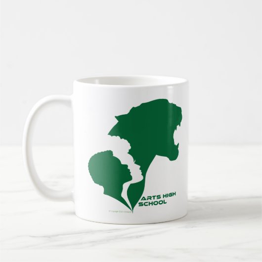 Mug Arts personnalisables Lycée Silhouettes vertes (Gauche)