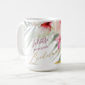 Mug ArtsApp Tropical Paradise Flowers Bridesmaid Cadea (Devant gauche)