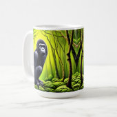 Mug Artsy Abstrait Jungle Gorilla (Devant gauche)