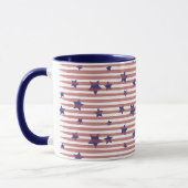 Mug Artsy American Flag Art Stars and Stripes Chic (Gauche)