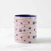 Mug Artsy American Flag Art Stars and Stripes Chic (Centre)