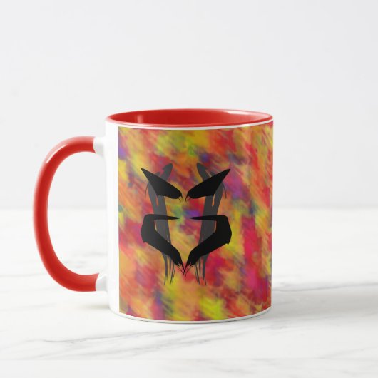 Mug Artsy Blue Psychiatre Rorschach Blot (Gauche)
