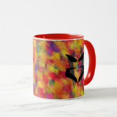 Mug Artsy Blue Psychiatre Rorschach Blot (Devant droit)