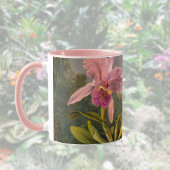 Mug Artsy brésilien Cattelya Orchid et 3 colibris