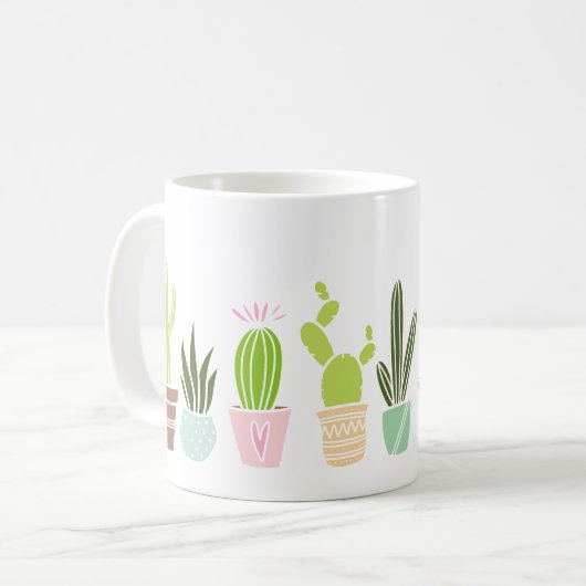 Mug Artsy Cactus Plantes (Devant gauche)