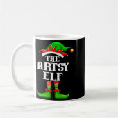 Mug Artsy Elf Matching Family Group Christmas Party Py (Gauche)