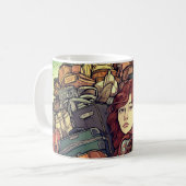 Mug Artsy Lady Avec Ses Bagages (Devant gauche)