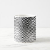 Mug Artsy, Motif Moiré noir et blanc (Centre)