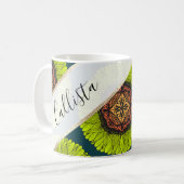 Mug Artsy Summer Neon Yellow Lace Tournesol (Devant gauche)