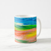 Mug artwork Abstrait coloré d'aquarelle (Devant droit)