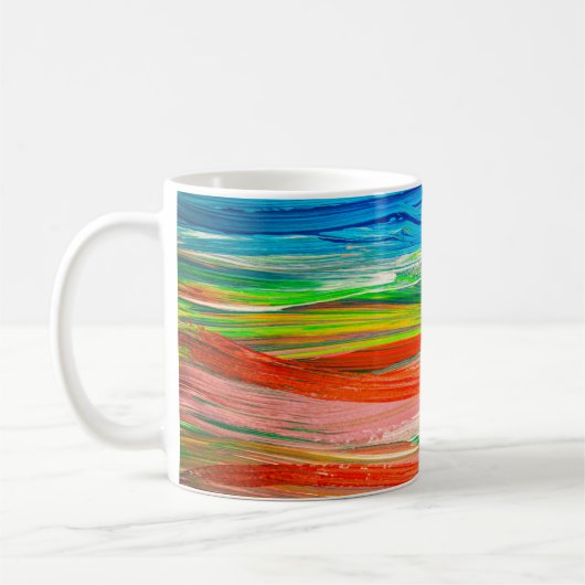 Mug artwork Abstrait coloré d'aquarelle (Gauche)
