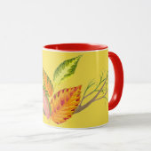 Mug Arty Automne sur une Musique Combo (Devant droit)