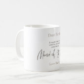 Mug Arty Brown Script tendance Demande de servante d'h (Devant gauche)