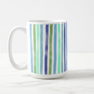 Mug Arty Paint Wavy Lines Original Coloré Motif