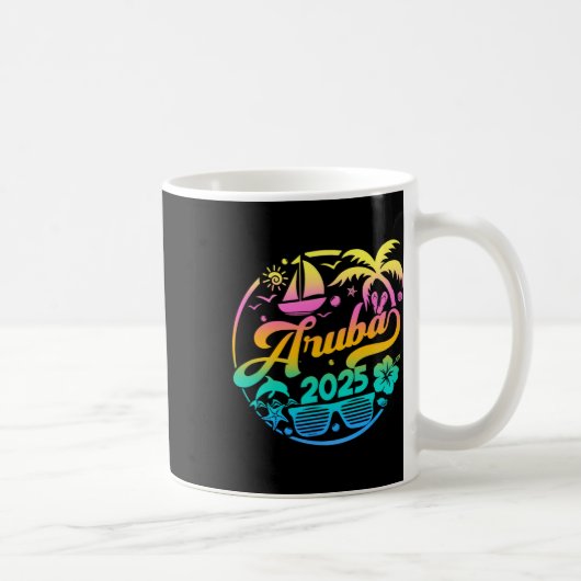 Mug Aruba 2025 Family Vacation Beach Matching Group (Droite)