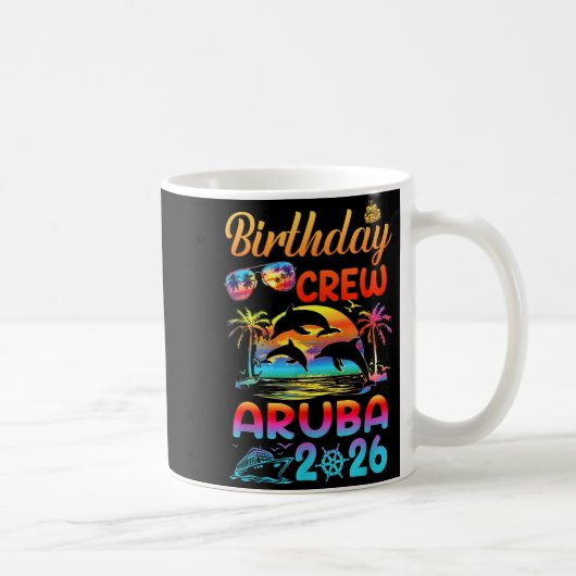 Mug Aruba Birthday Trip Vacation 2026 Matching Group (Droite)
