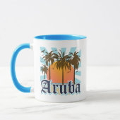 Mug Aruba échoue le coucher du soleil (Gauche)