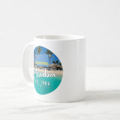 Mug "Aruba Est. Plage Drapeau 1986" (Devant gauche)