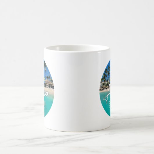 Mug "Aruba Est. Plage Drapeau 1986" (Centre)